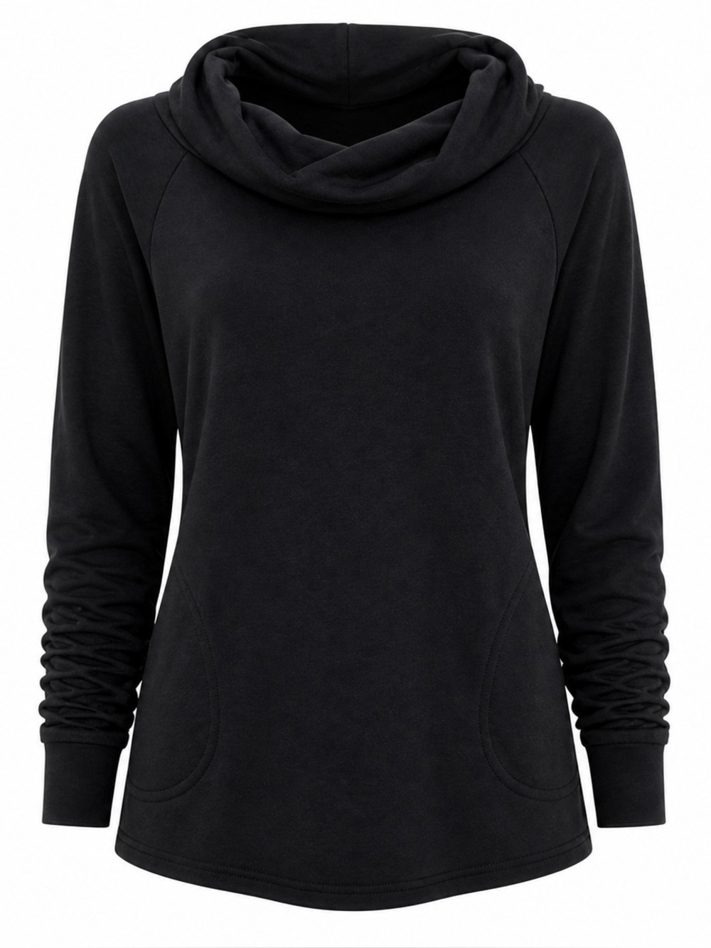 EMK Everyday Black Cowl Neck Top NWT Small Canada